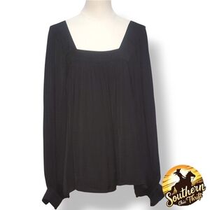 HALOGEN - 2X Elegant Black Blouse